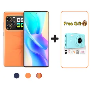 Premium Unlocked Curved Screen Smartphone, featuring 1.75" magic rear screen and 64MP triple lens camera. 12GB+512GB large memory ensures fluent using experience, ideal for photography, gaming and daily entertainment.