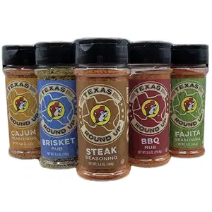 Buc-ee's BBQ Seasoning Spice Bundle- 5 Flavor Pack Steak, Brisket, Cajun, BBQ and Fajita Rubs and seasoning.