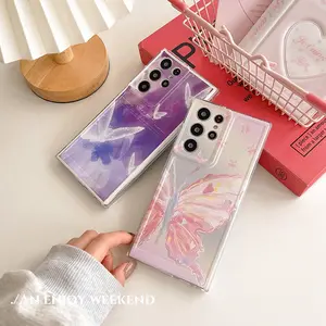 Colorful Butterfly Case For OPPO A3 A3X A98 A60 A79 A57 A96 A76 A17 A17K A18 A58 A78 4G A77s 2022 A15 A15s A16 A53 A33 A74 A95 A5 A9 2020 A57 2022 5G Soft Clear Back Cover