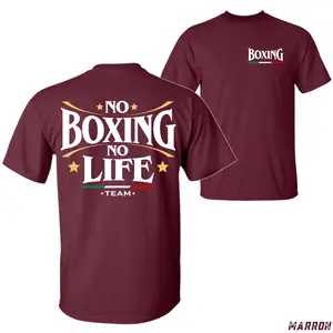No Boxing No Life Boxing Team Shirt for Men, Boxing Gym T-Shirt, Fitness Training Tee, Boxer Lifestyle Streetwear, Gift for Boxing Fans and Fighters