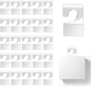 Mozeat Lens 200Pcs Clear PET Adhesive Tabs for Hanging, Foldable Storage Hooks, Max Weight 200Lbs, Hang Tags for Retail Display in Business Shops, Offices, Home MOZEAT LENS