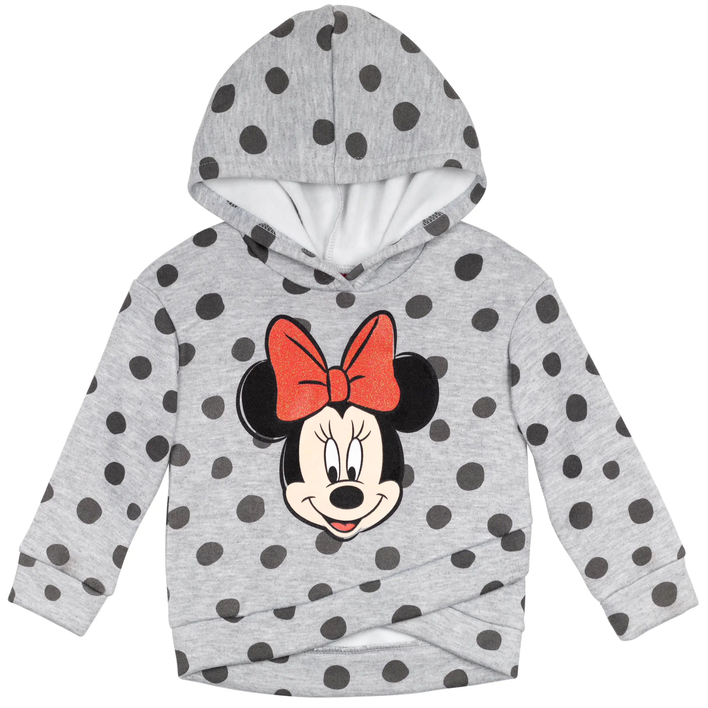 Disney Minnie Mouse Girls' Fleece Hooded Sweatshirt for Baby & Kids