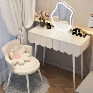 Vertical Vanity Mirror,Anti-Fog Large Circle Makeup Mirror, 3-Color Dimmable LED Light,Cloud Shaped Makeup Mirror with LED Light(Color:White,Size:30x4