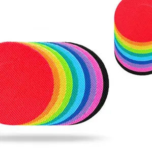 Overt FreeStyle Libre Flexible Patches - Round Assorted Bright Colors [5 Pack] for Comfortable Wear