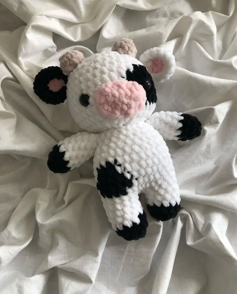 Milk Cow Plush Crochet | Milk Cow | Baby Cow Amigurumi | Crochet Animal | Crochet Amigurumi| Cow Crochet