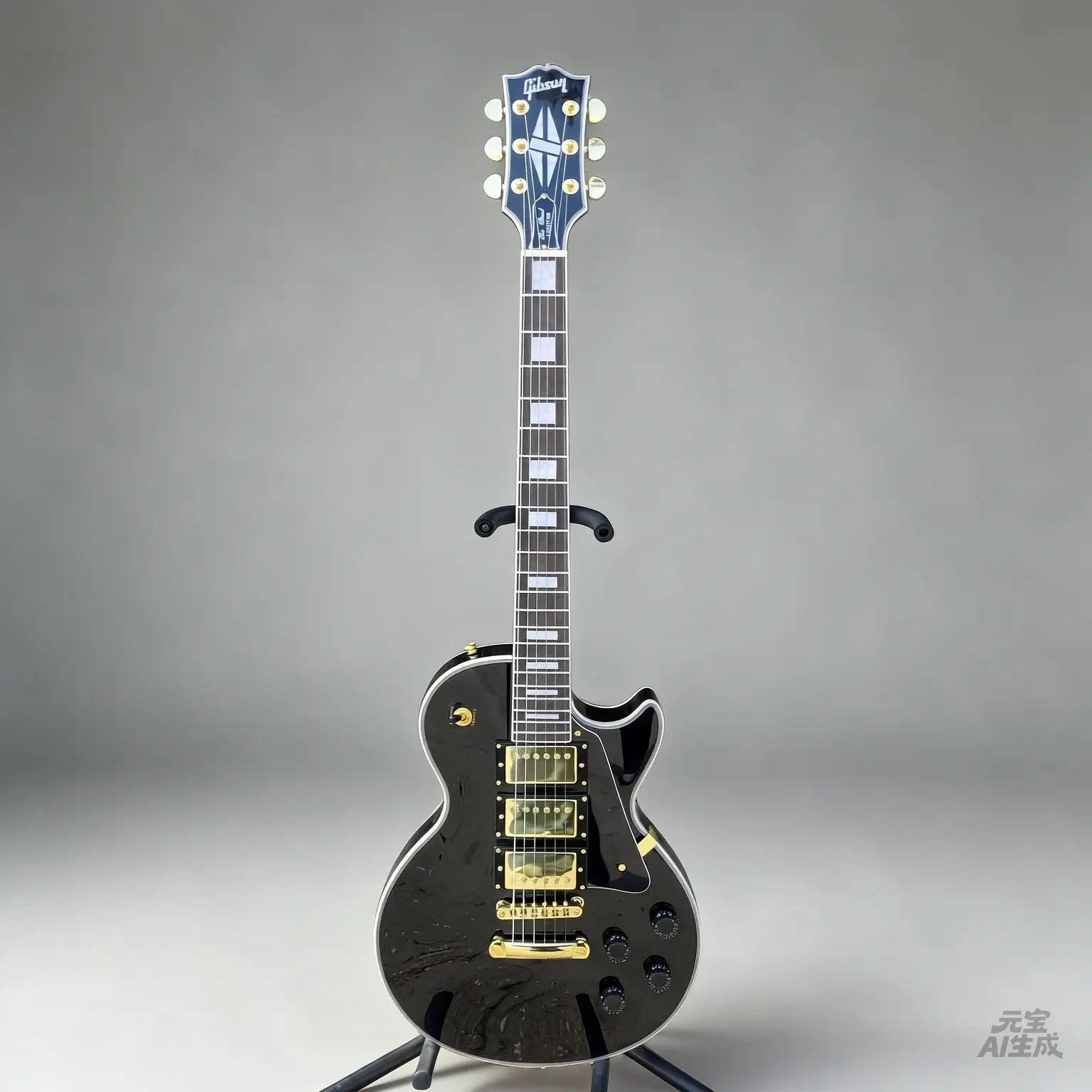 Black beauty electric guitar, HHH pickup, gold hardware, rosewood fingerboard, 22 frets