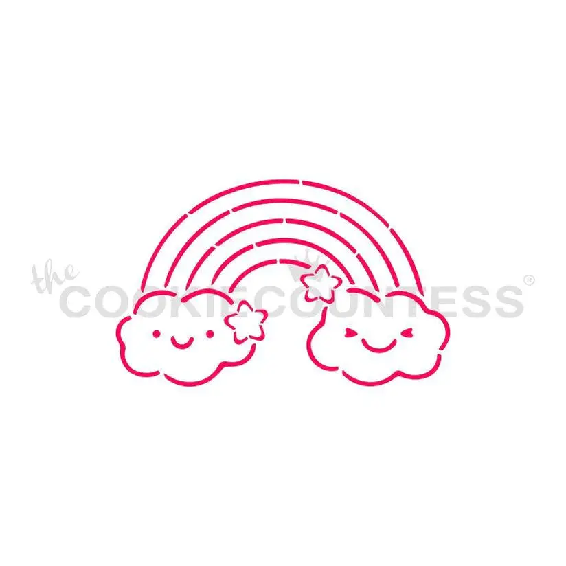 Rainbow PYO Stencil