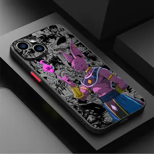 Anime Beerus Majin Buu Back Phone Cover Case for IPhone 17 16 15 14 13 12 11 Pro Max Air Plus and Samsung Galaxy S26 S25 S24 S23 S22