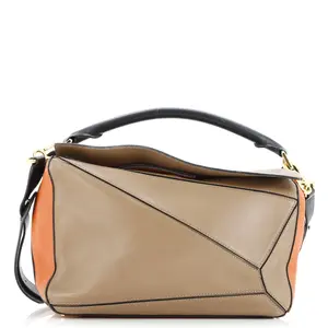 Pre-owned Loewe Leather Shoulder Bags Puzzle Bag Medium by Rebag