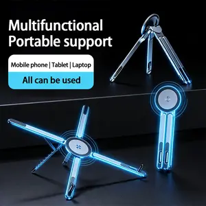 Marvo Portable 3-in-1 Multifunctional Device Stand Travel-Friendly for Phone Tablet & Laptop Universal Holder