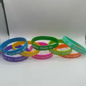 8pc Neon wrist band set. Inspiration Quotes and Bible verses