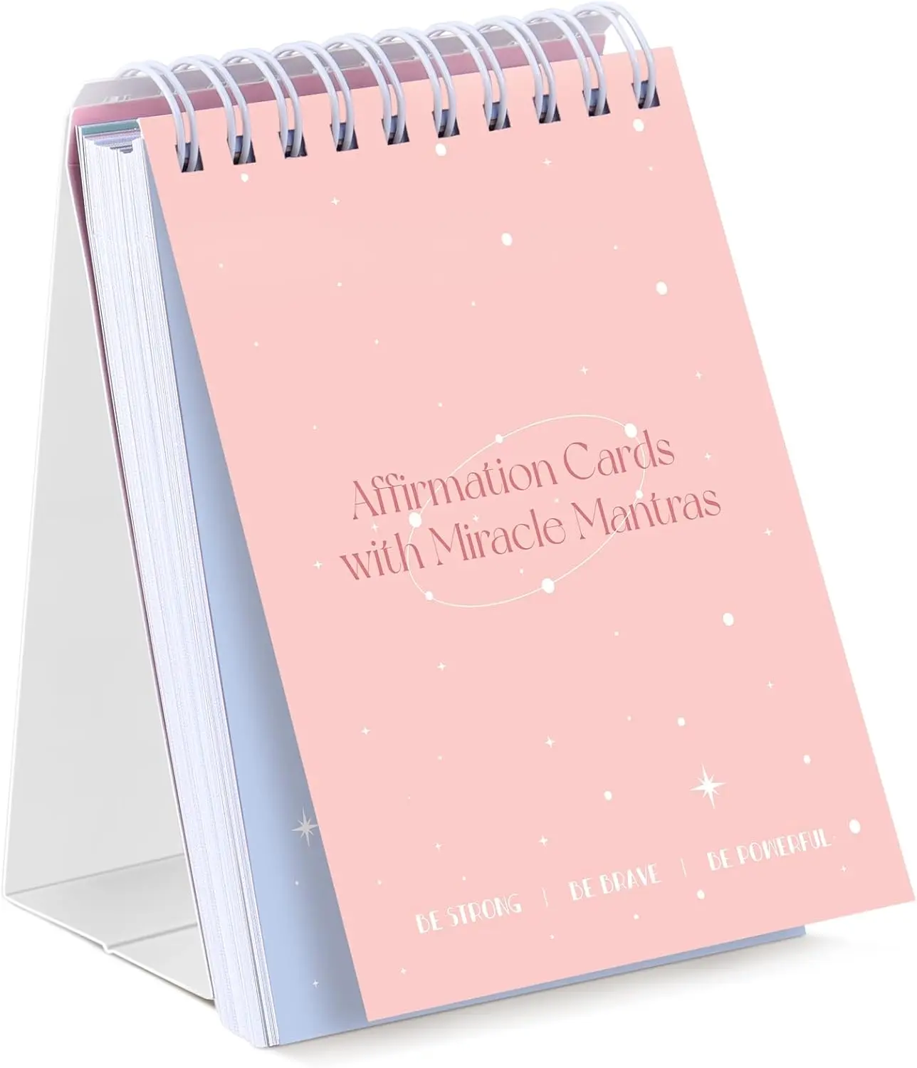 Affirmation Cards for Women, 3.5" x 5.7" 60 Daily Positive Affirmation Cards, Motivational Cards with Miracle Mantras, Birthday Inspirational Friendship Gifts, Desk Decor Gifts