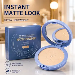 Lasting Waterproof Face Powder – 12H Oil-Control Matte Finish – Lightweight & Breathable Setting Powder – 3 Shades Available makeup Smooth Compact