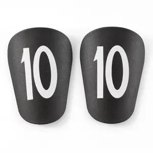 Number Pattern Football Shin Guard, 1 Pair Mini Thickened Football Leg Protector, Outdoor Sports Protective Gear for Adults, Soccer Training Equipment