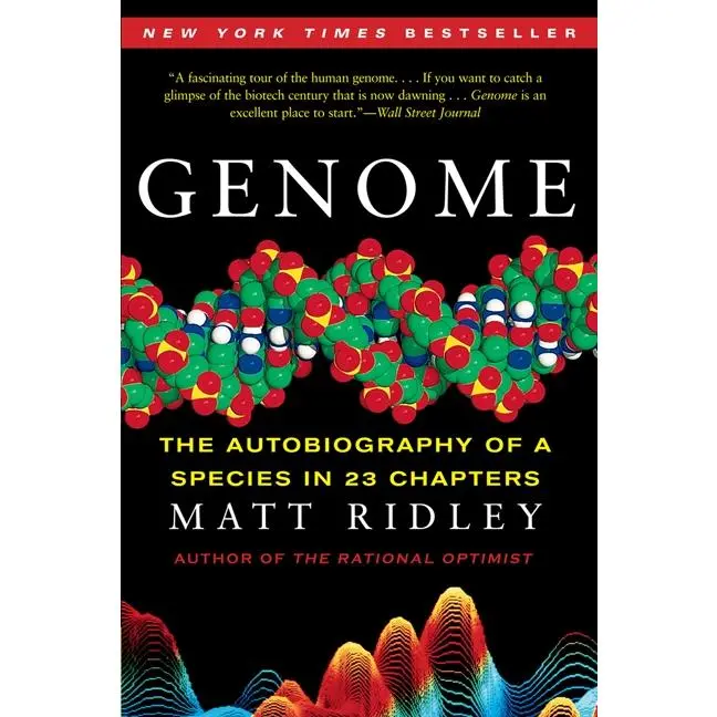Genome: The Autobiography of a Species in 23 Chapters by Matt Ridley [Paperback Book]