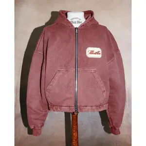 Fashion Trend New Solid Color Letter Patch Hooded Zipper Sweater Men Y2K Hip Hop Vintage Harajuku Joker Couple Sports Hoodie Can be used with raincoat