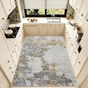 Geometric Pattern Kitchen Mat, 1 Count Water Absorbent Kitchen Area Rug, Non-slip Kitchen Floor Mat, Kitchen Accessories for Home Decor