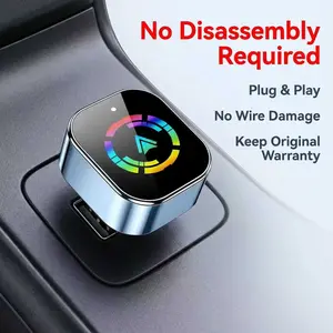 Wireless CarPlay Adapter for Apple iPhone & Android Auto USB Adapter Plug & Play