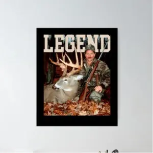 Dale Earnhardt With Deer Wall Poster No Frame Legend Print Home Decor Racing And Hunting Artistic Room Ornaments Fan Gift
