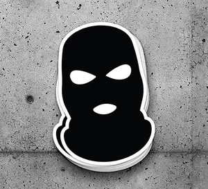 Ski Mask Sticker, Hard Hat Stickers, Hard Hat Stickers For Men, Weatherproof Hard Hat Sticker