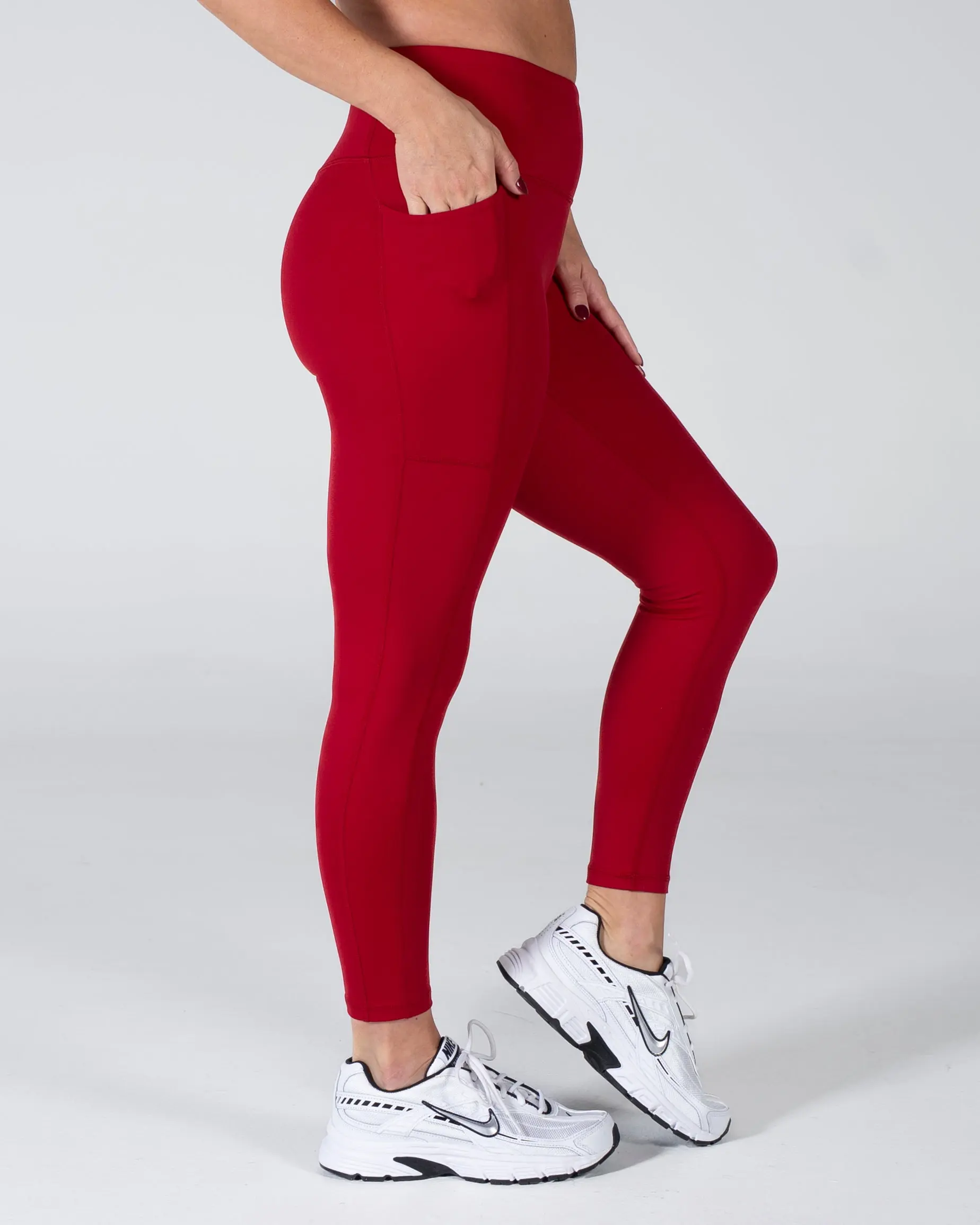 Velocity Energy Legging (7/8) - Ruby