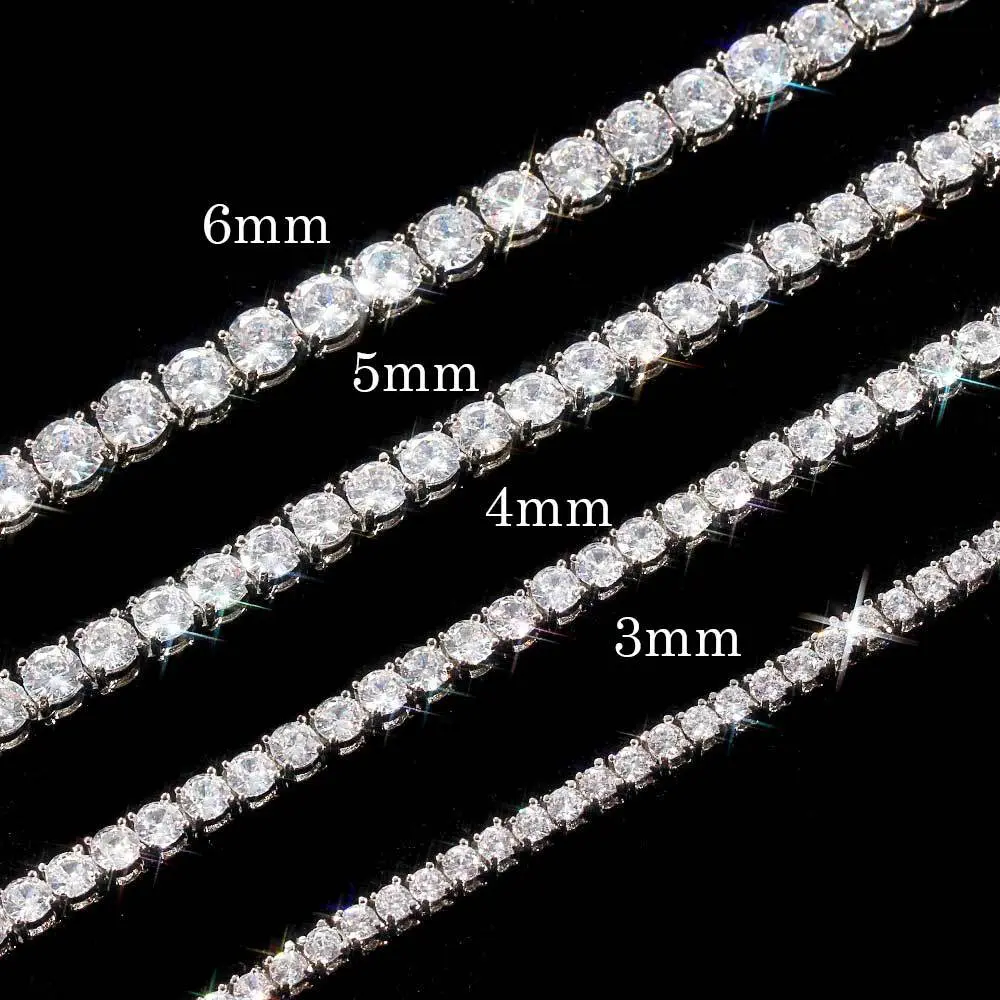 popular[SWS]Trendy Unisex Tennis Necklace with Zirconia Stones Book Pendant Sterling Silver Large Water Drop Choker spoon cloth gallstone Hypoallergenic gray