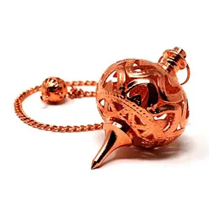 Copper Dowsing Pendulum with Lantern Shape for Body Healing, Reiki Balancing Chakras, Aura Cleansing, Water Divining, Ghost Hunting, Meditation Chi