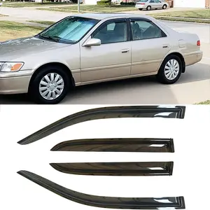 4pcs Original Shatterproof Rainproof Side Window Wind Deflectors for Toyota Camry 97-01,Tape-on Rain Guards Sets,Nice Looking Window Visors for Cars,Vent Deflector for Toyota 1997-2001 Camry 94856