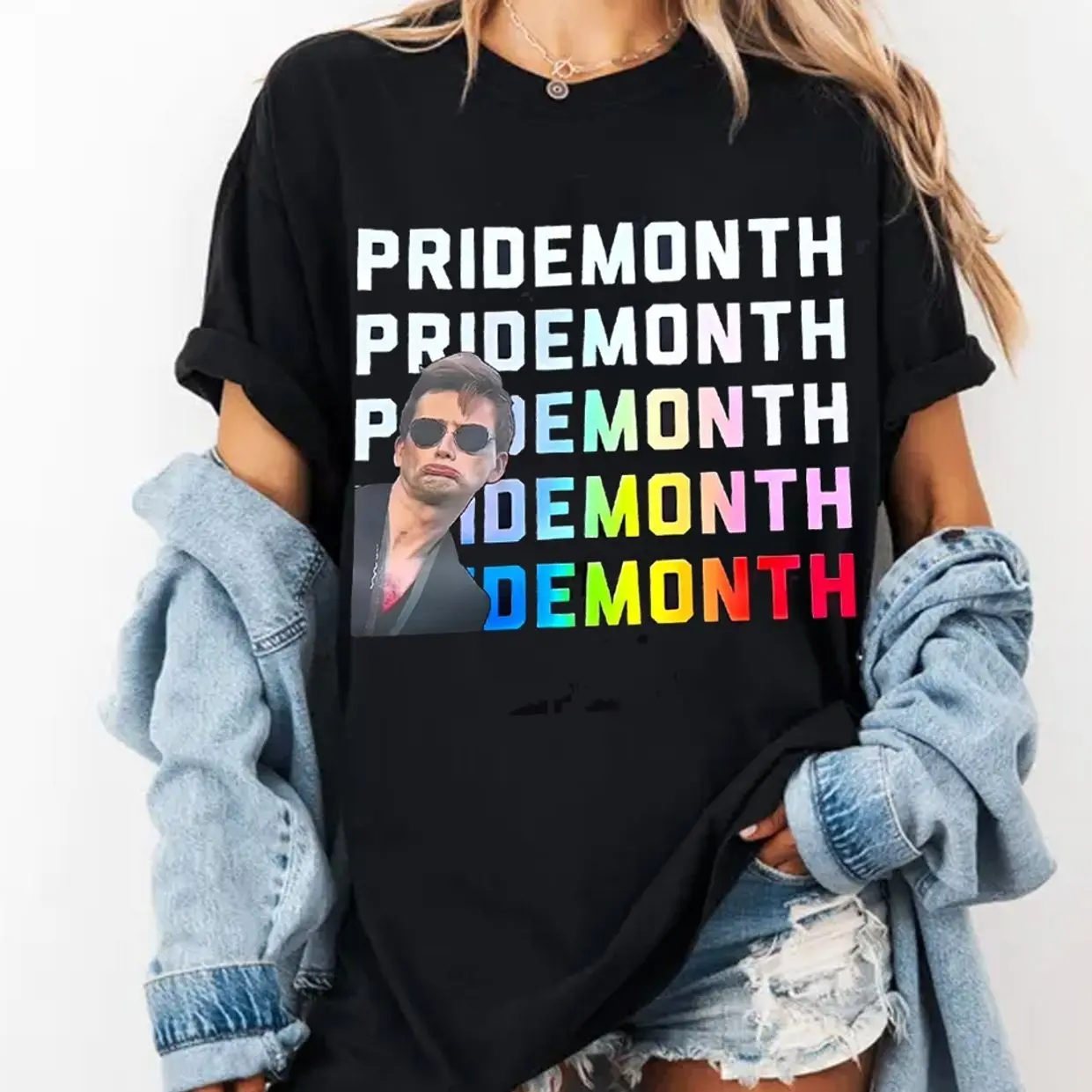 Good Omens Crowley PriDE MOnth Shirt, PriDEMOnth Funny Tee, Movie Character Shirt 7W2