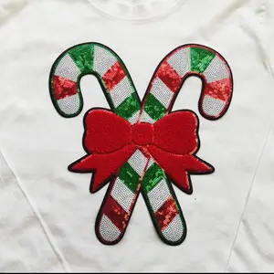 Sequins and Chenille Candy Can Iron On Patch for Clothes