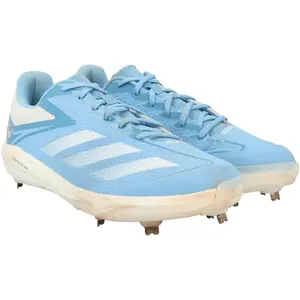 Brooks Lee Minnesota Twins Game-Used Blue and White Adidas Cleats from the 2024 MLB Season