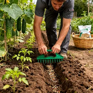 Plastic Seed Planter Set, Precision Spacing Tool for Vegetables Flowers Lawn Gardening, Portable Garden Tools for Beginners & Pros