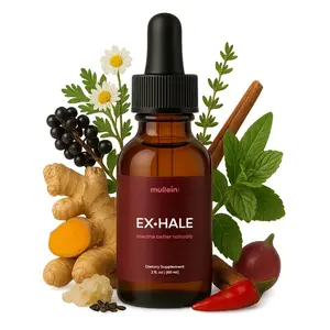 Mullein EX-HALE Lung Capacity Support 2 fl oz - Mullein Leaf Extract for Daily Maintenance & Vitality | The First Thing I Do For My Lungs Every Morning |