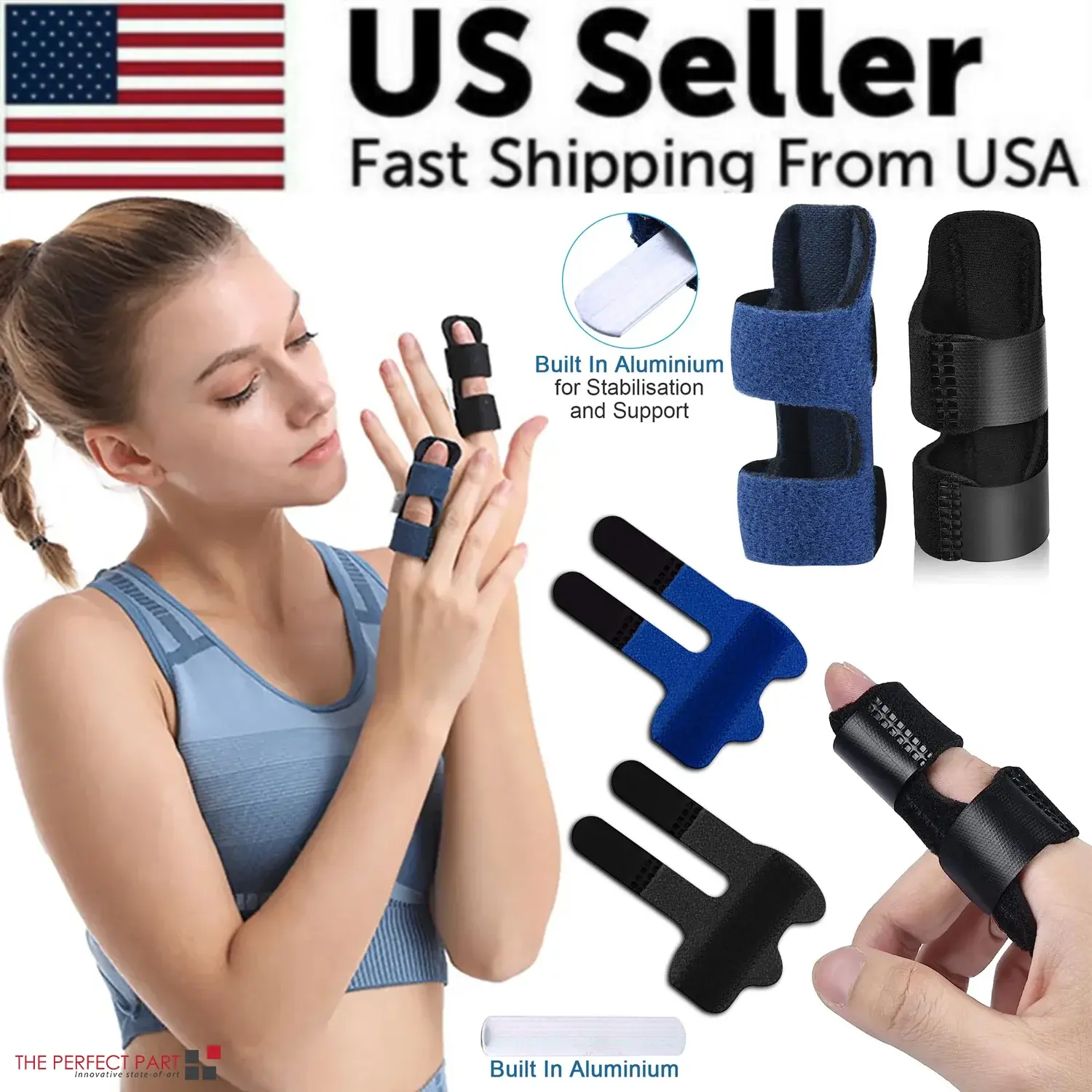 Adjustable Trigger Finger Splint - Straightener Corrector Brace with Finger Support for Healthcare Use
