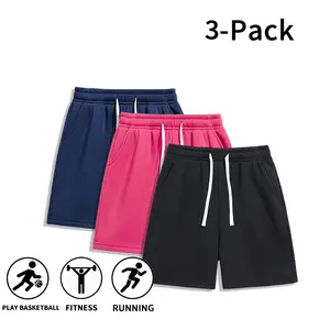 Men’s 3-Pack Casual Sports Shorts | Multicolor Elastic Waist Shorts for Gym & Streetwear