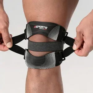 Adjustable Knee Brace Support for Running & Sports, Outdoor Basketball Compression Guard, Durable Protection Gear for Athletes