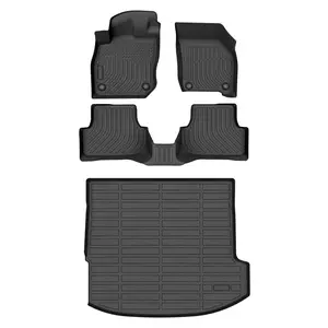 KELCSEECS Audi A3 2022-2026 Floor Mats & Cargo Liners, All Weather Protection TPE Duty Non-Slip Custom Automotive, Front & Rear Row & Trunk Mats, Accessories, Waterproof, Easy to Clean, Eco-friendly Material, Safe and Durable, Perfect Fit