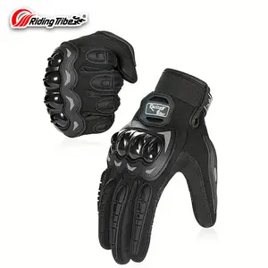 Wear-resistant and non-slip motorcycle riding gloves for men and women, breathable for all seasons, touchscreen compatible, protective and crash-resistant, ideal for outdoor motocross