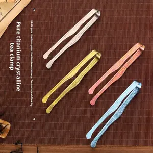 Pure Titanium Tea Clip, Durable and Lightweight Design, Perfect for Loose Leaf Teas, Ideal for Home Use, High-Quality Stainless Steel