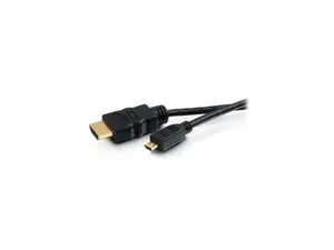 C2G 50615 4K UHD High Speed HDMI to Micro HDMI Cable (60Hz) with Ethernet for 4K Devices, Black (6 Feet, 1.82 Meters)