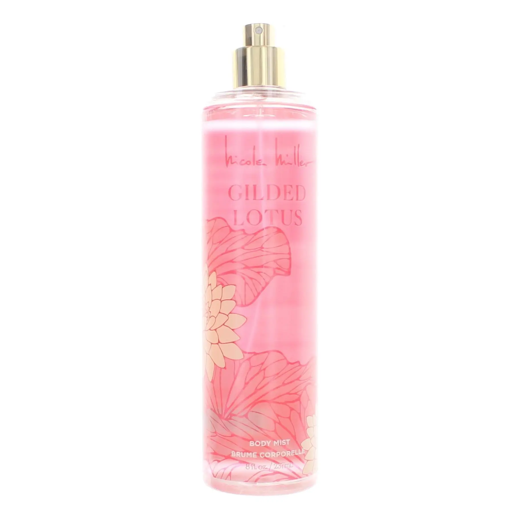 Nicole Miller Gilded Lotus Women's 8oz Floral Blend Body Mist - Single Bottle, Mist Spray Bottle