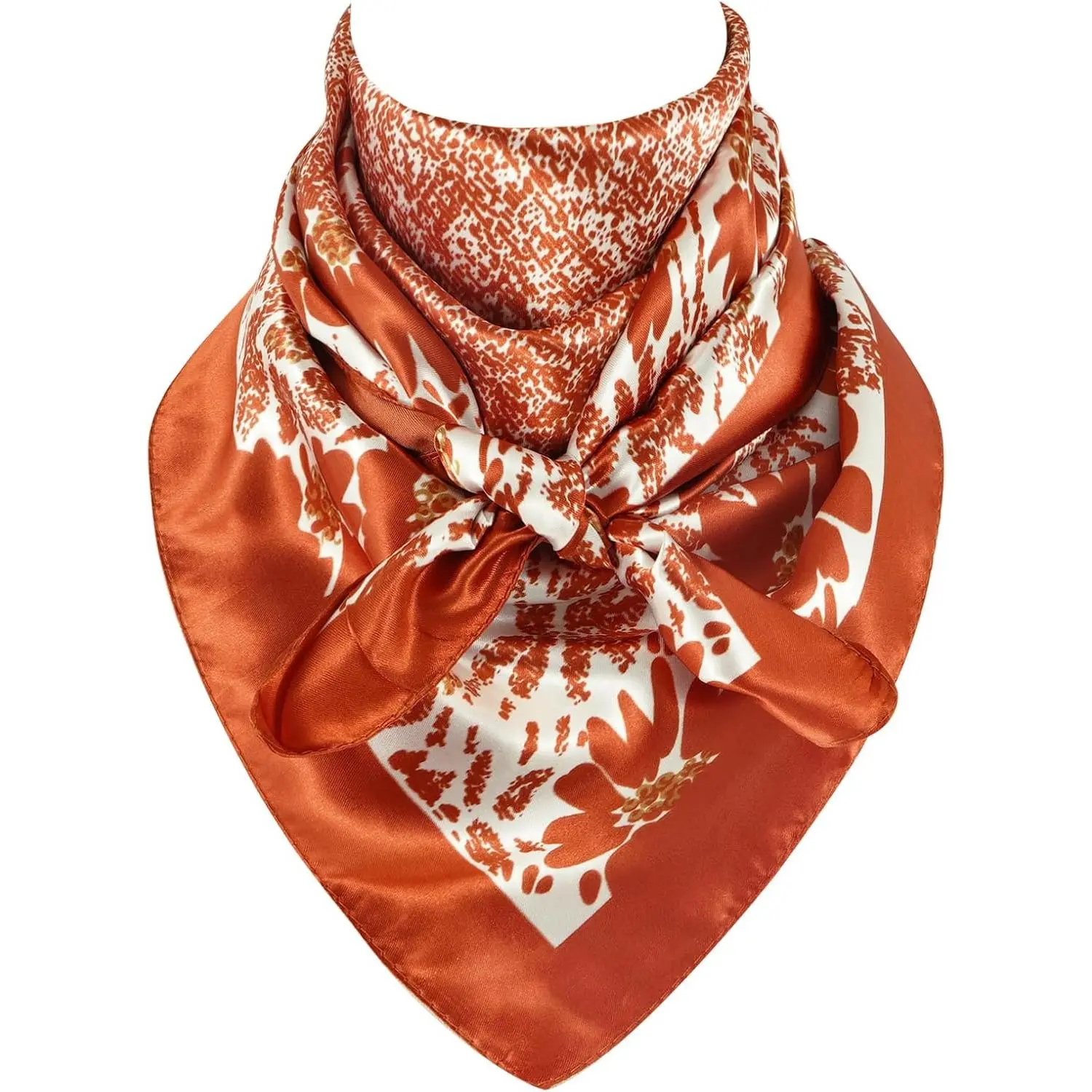 Women  Rag 35 Inch, Silk Feel Western Scarves, Fashion Cowgirl Neckerchief