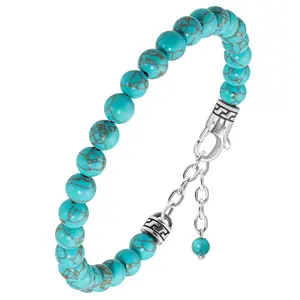 Turquoise Beaded Bracelet - Chain Fit