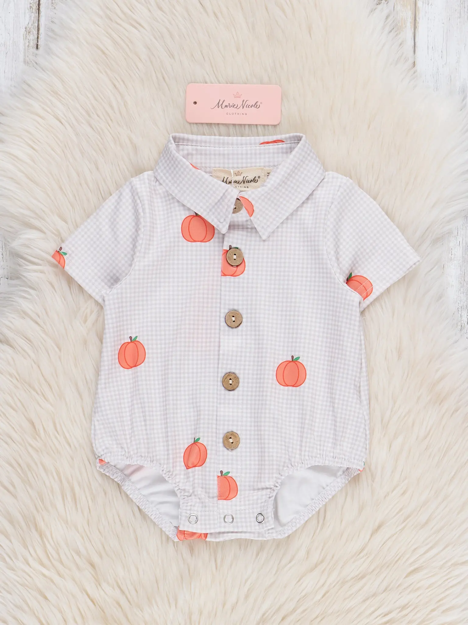 Patch Perfect Button-Up Bubble Romper