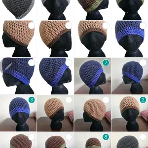 Duohue - Crochet Beanie in Multiple Colors and Styles for Women and Men