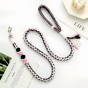 Hand braided Pet Leash Multiple Sizes Dog and Cat Leash Outdoor Use