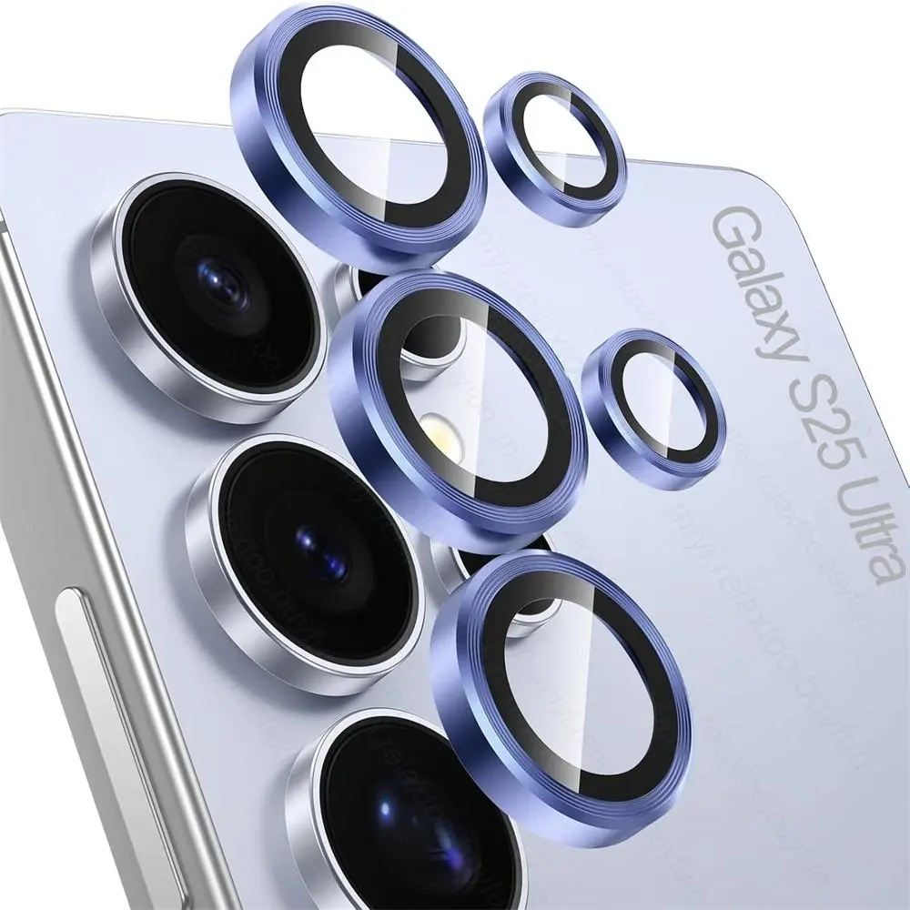 For Samsung Galaxy S25 Ultra Case Indual Metal Ring Camera Lens Protector Glass Samung S 25 26 S26 Ultra S25 FE S25+ S26+ 5G
