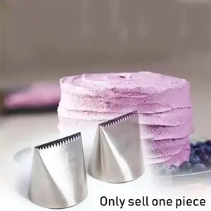 Stainless Steel Cake Decorating Nozzle, 1 Count Cake Pipping Nozzle, Kitchen Baking Utensils Supplies