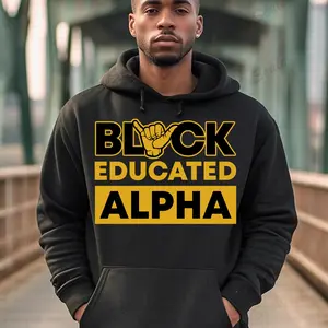 Alpha Phi Alpha Hoodie. Alpha 1906 Fraternity Hoodie. Ice Cold Brothas, The Oldest & The Coldest, Men of Distinction.