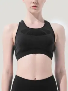 High Elastic Compression Sports Bra, Buttery Soft Gym Bra for Pilates, Daily Active Wear, Comfortable and Supportive Athletic Top